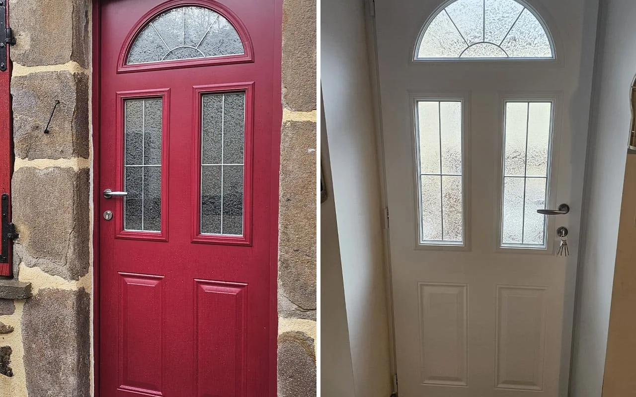 Pose de porte d'entrée en pvc dans le Puy-de-Dôme - AJ Menuiserie